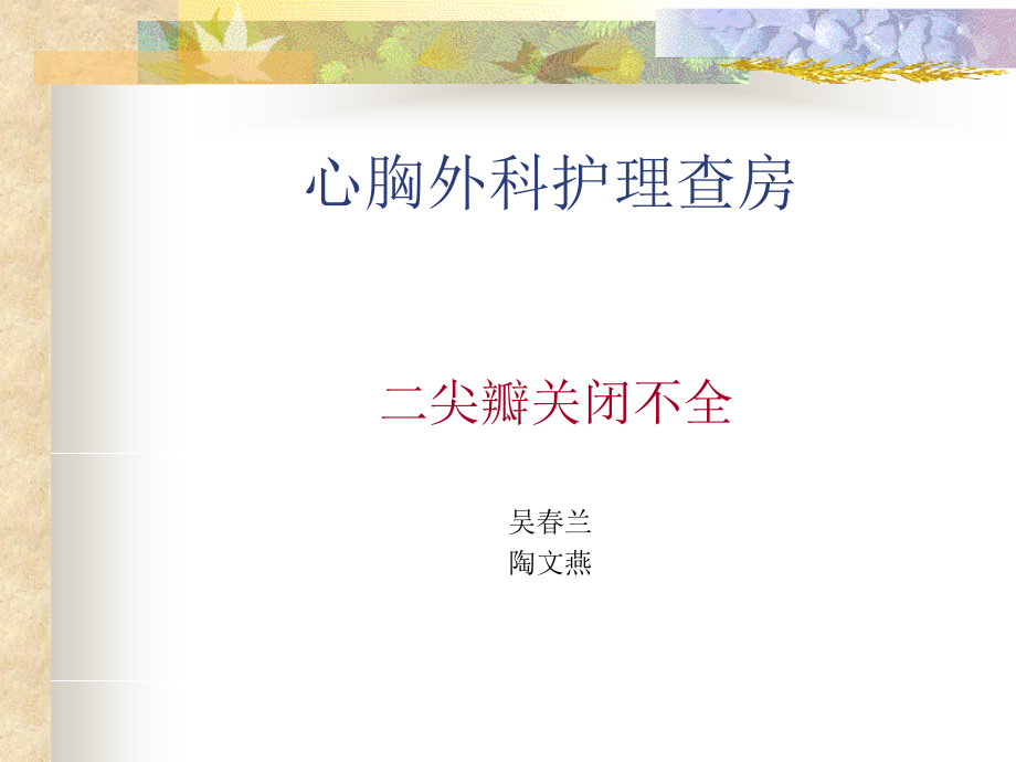 二尖瓣关闭不全.ppt_第1页
