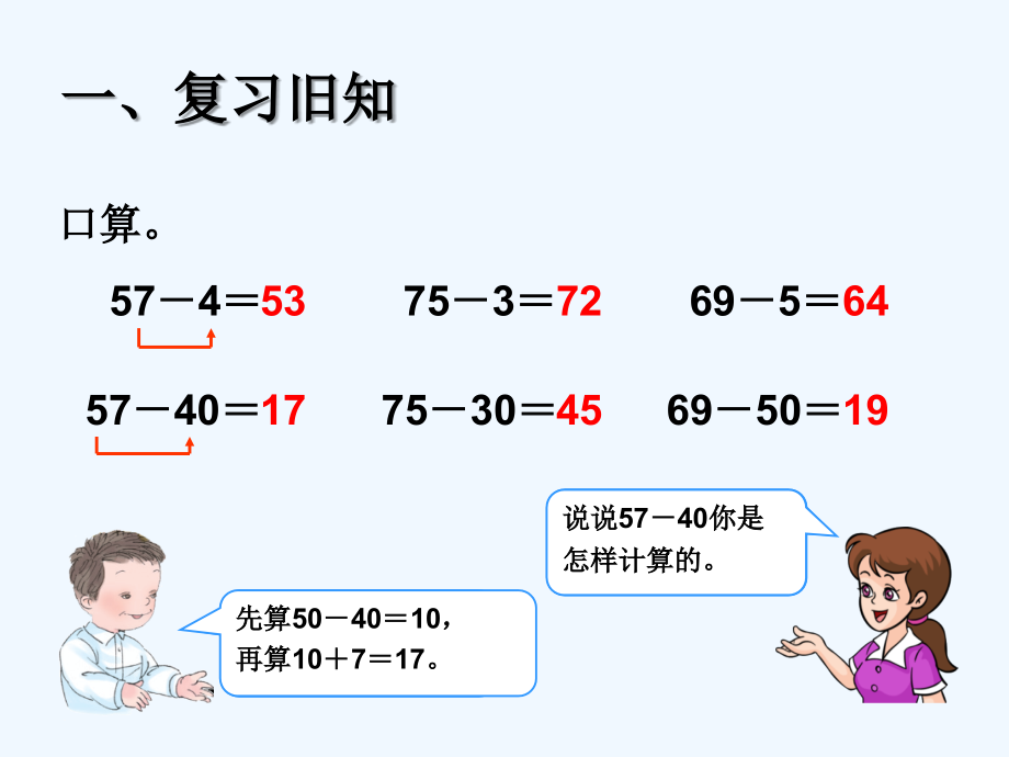 小学数学人教一年级《两位数减一位数的退位减法》教学设计.ppt_第2页
