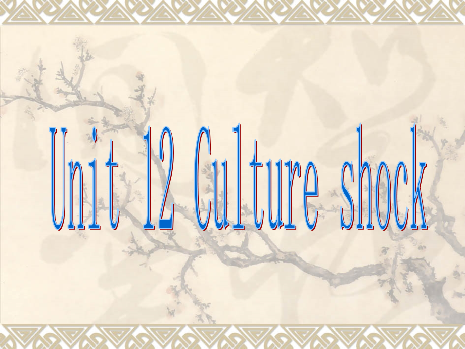北师大版 高考第一轮复习12unit12 Culture shock.ppt_第1页