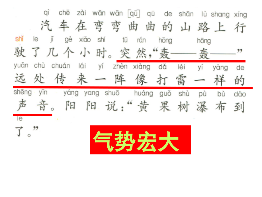 《看黄果树瀑布》课后练习一.ppt_第2页