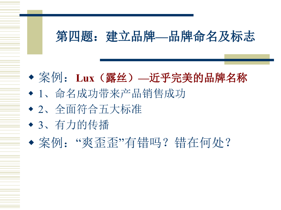 第四题：建立品牌—品牌命名及标志.ppt_第1页