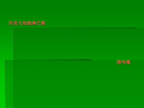 间变大细胞淋巴瘤.ppt