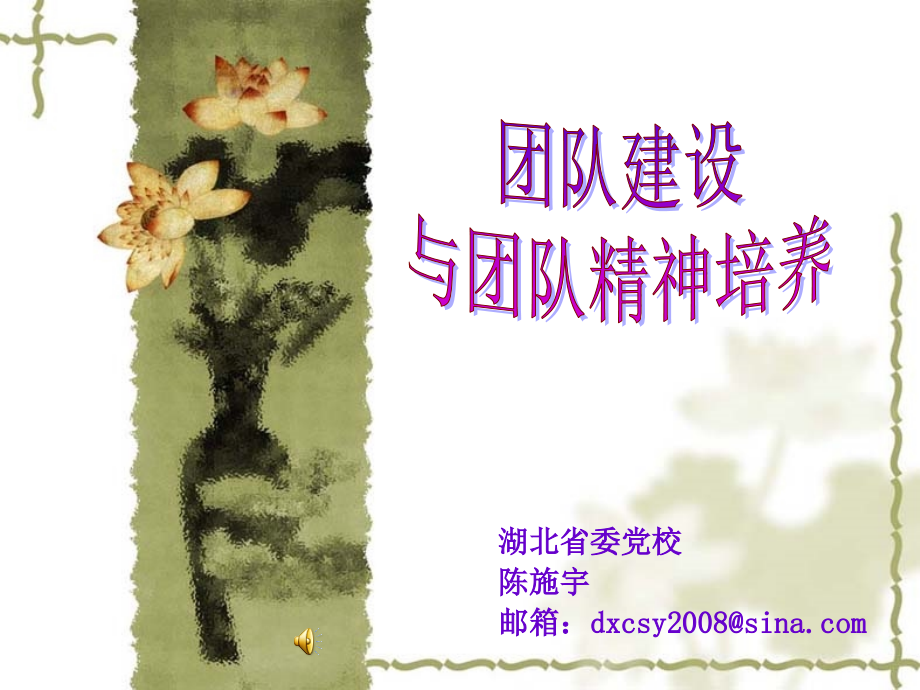 (陈施宇)团队精神与团队建设.ppt_第1页