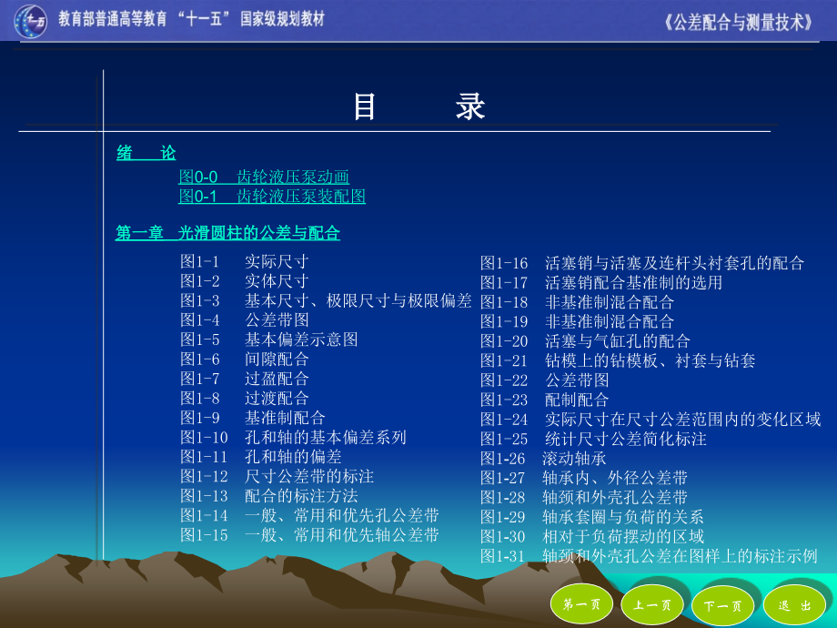 《公差配合与测量技术》-目录.ppt_第2页