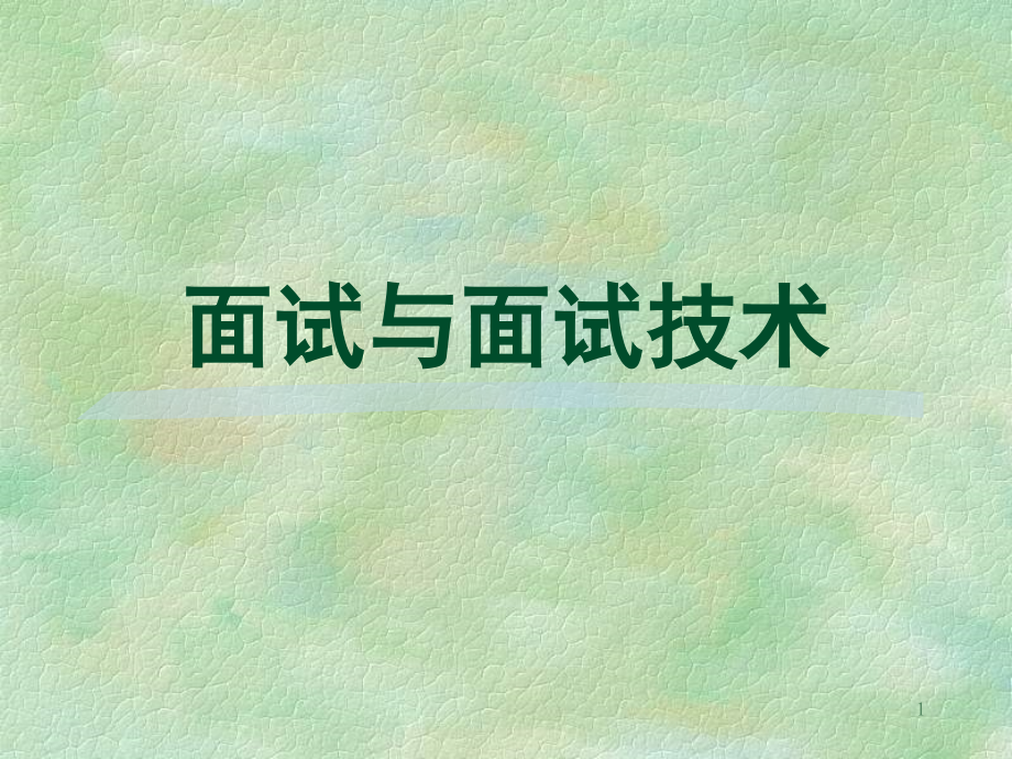 面试与面试技术(这个蛮好的).ppt_第1页