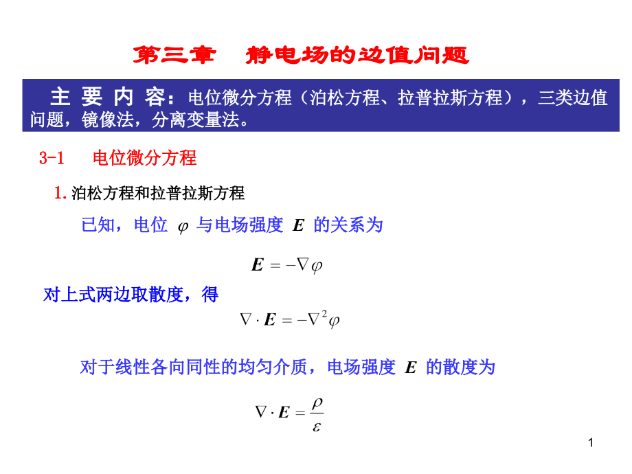 第三章静电场的边值问题.ppt_第1页