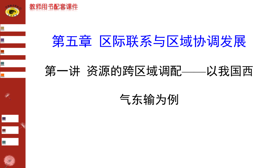 区域可持续发展第五章第一讲资源的跨区域调配.ppt_第1页