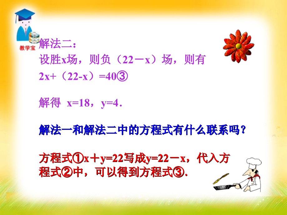 用代入法解二元一次方程中.ppt_第2页