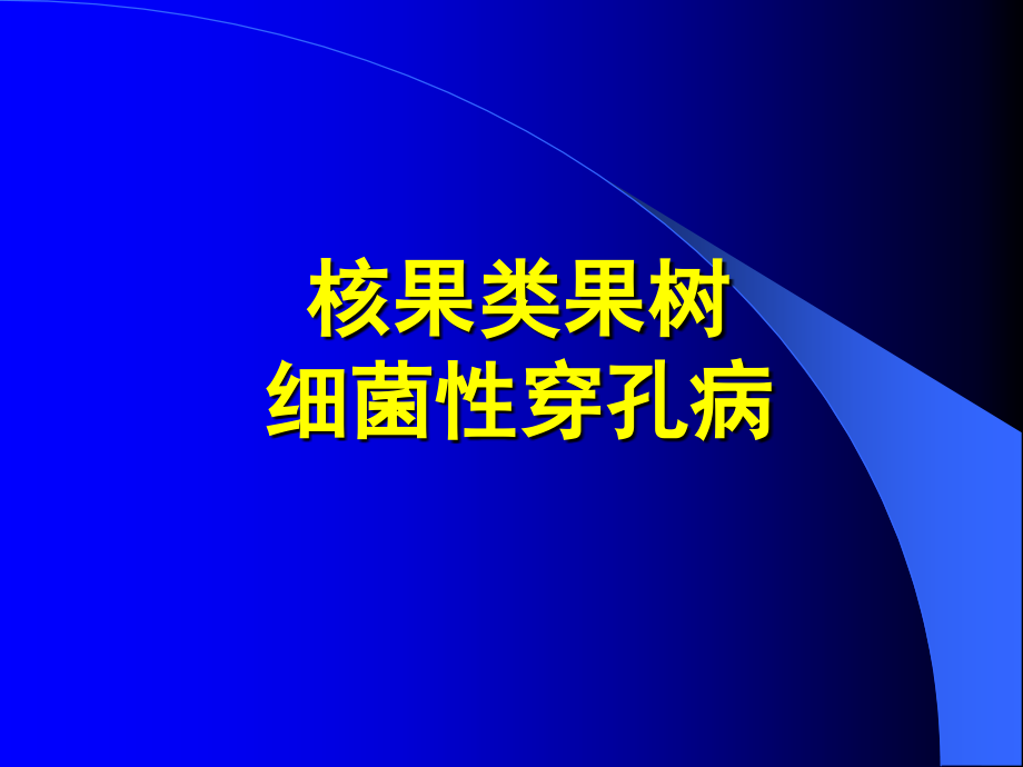 核果类果树细菌性穿孔病.ppt_第1页