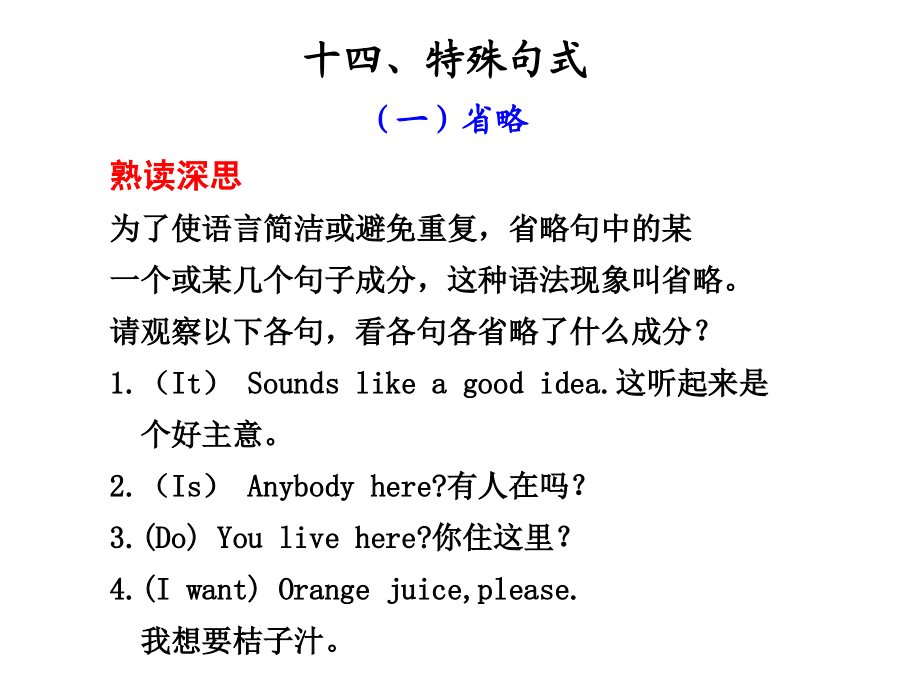 十四、高三语法专项：特殊句式.ppt_第1页