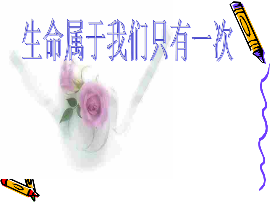 生命属于我们只有一次.ppt_第1页