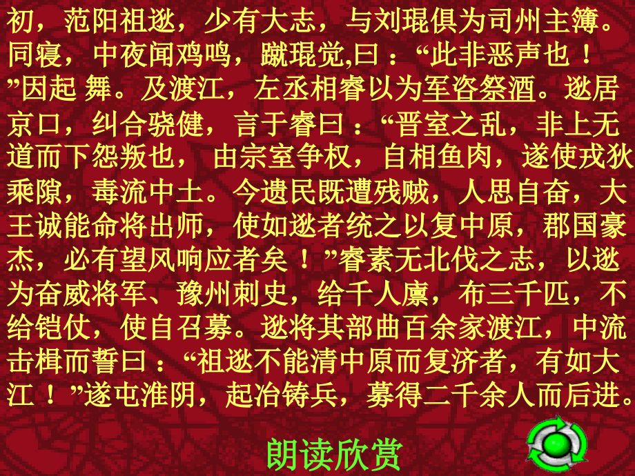北京课改初中语文七下《祖逖》(三).ppt_第2页
