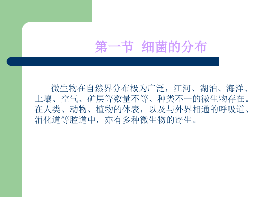 细菌的分布及外界因素对细菌的影响--第四军医大学..ppt_第2页