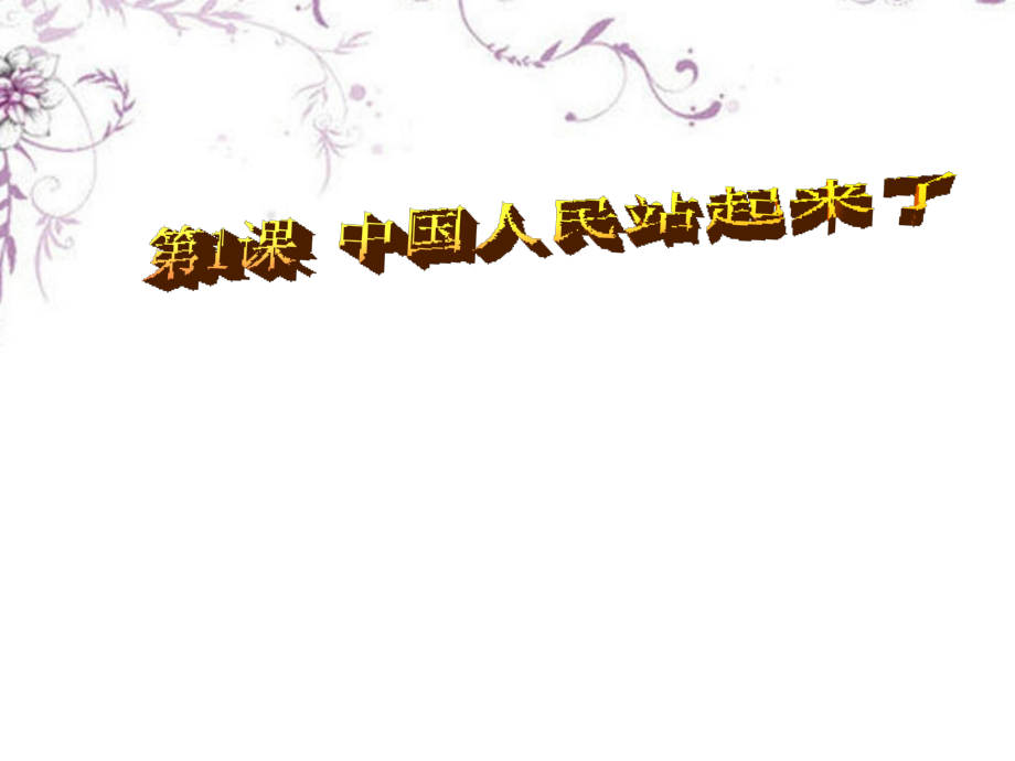 浙江省松阳县古市中学八年级历史上册-中国人民站起来了课件.ppt_第2页