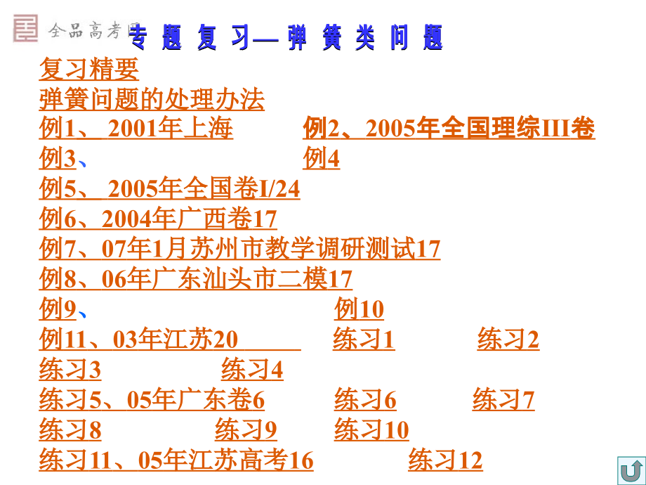 高考专题复习-弹簧类问题分析.ppt_第2页