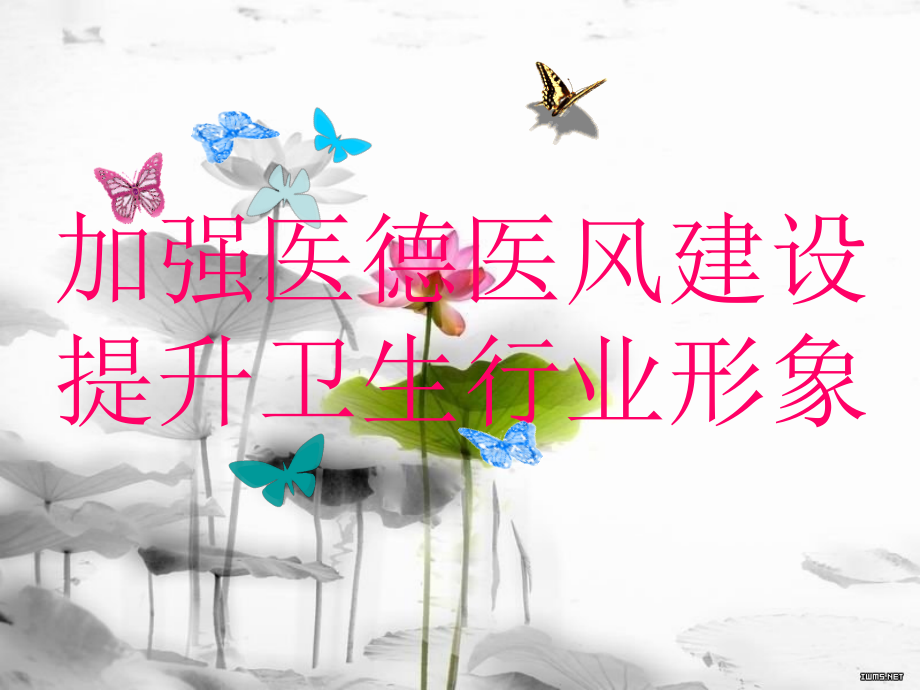 加强医德医风建设提升卫生行业形象(张书记讲话稿).ppt_第1页