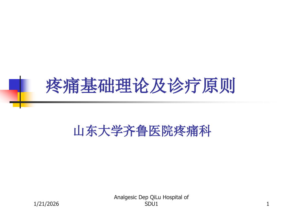 疼痛基础理论及诊疗原则要点.ppt_第1页
