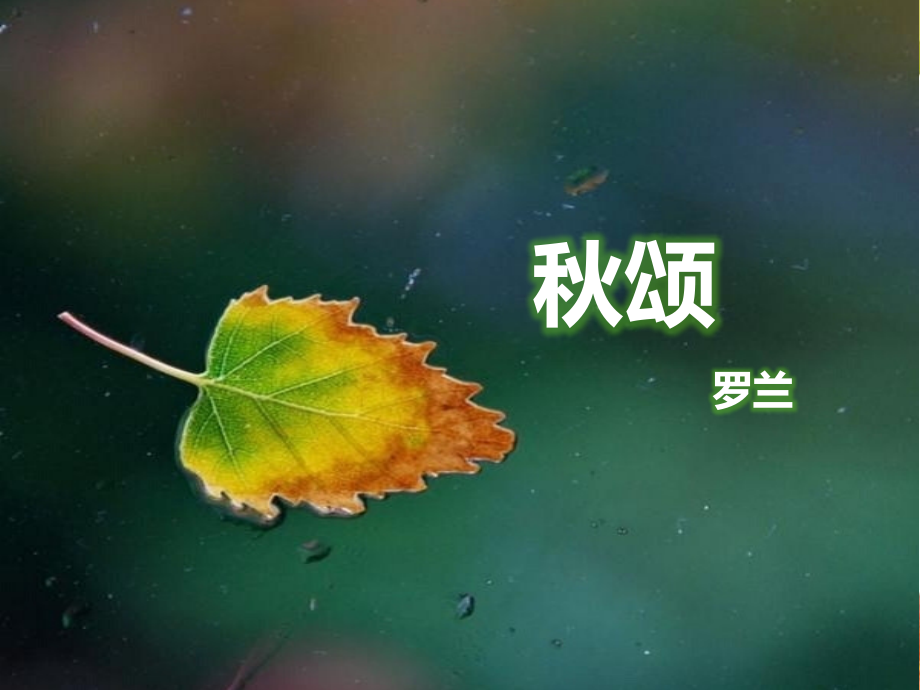 《秋颂》PPT.ppt_第2页