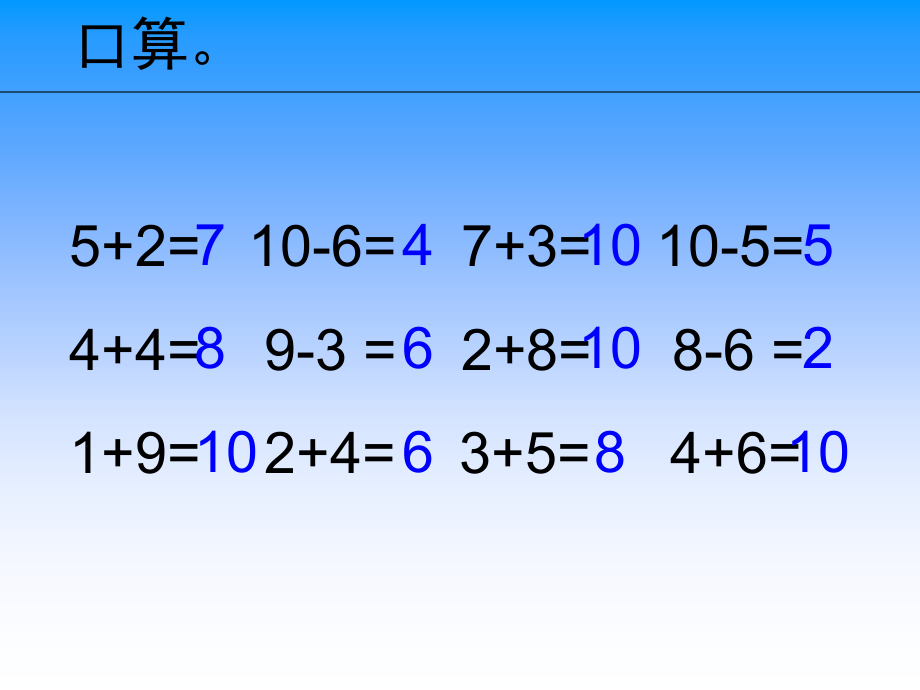 苏教版小学数学上下册苏教版数学一上《求未知加数》PPT课件公开课课件.ppt_第2页