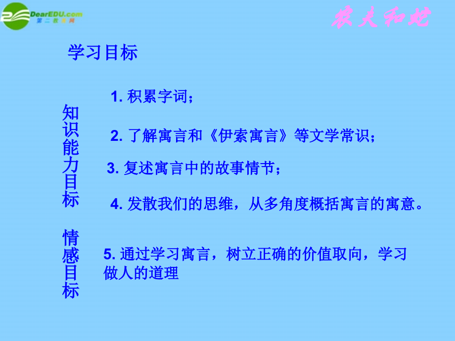 北师大初中语文七上《农夫和蛇》(二).ppt_第2页