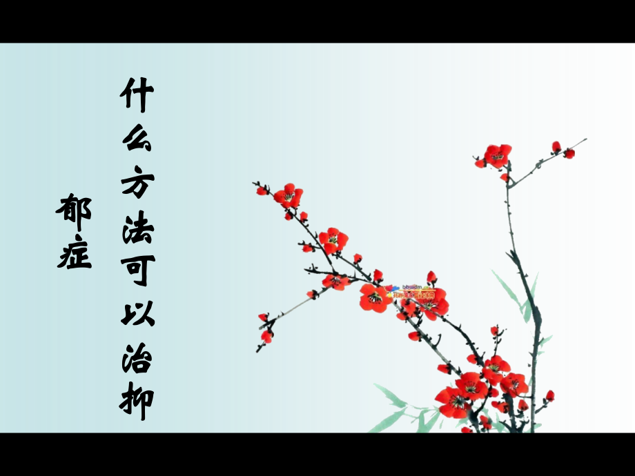 什么方法可以治抑郁症.ppt_第1页