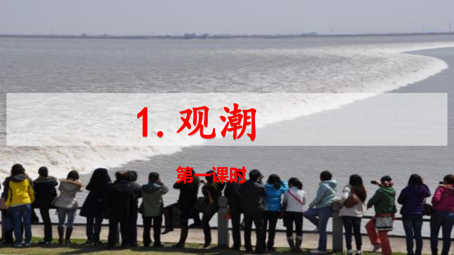 小学语文人教部编版四年级上册(2018)-1.观潮.pptx_第1页