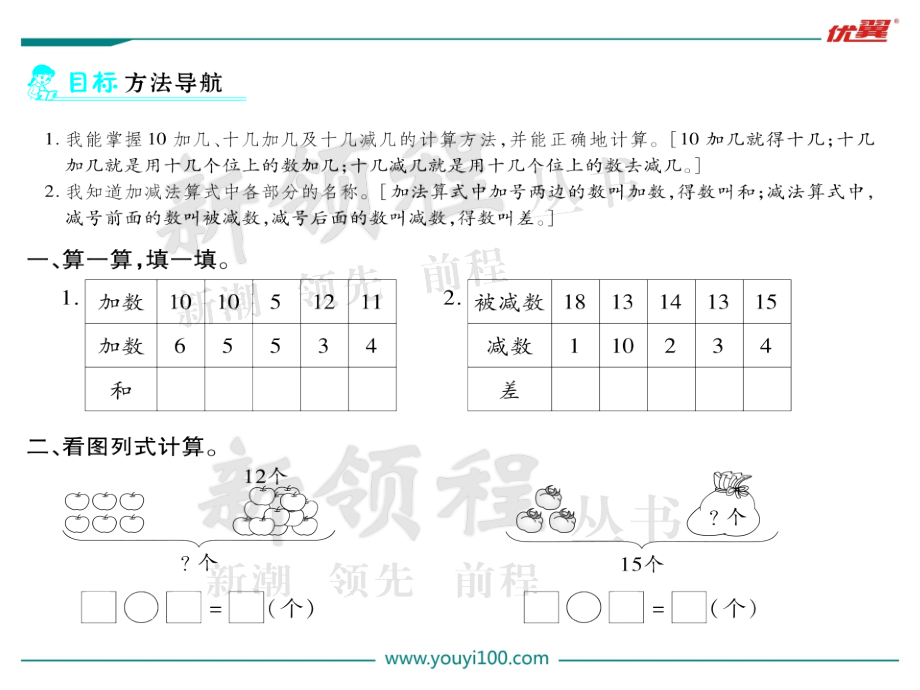 人教版一上数学第3课时--10加几、十几加几及相应的减法公开课课件.ppt_第2页