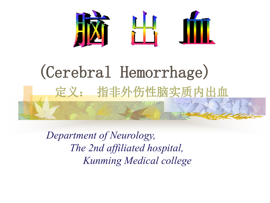 指非外伤性脑实质内出血.ppt_第1页