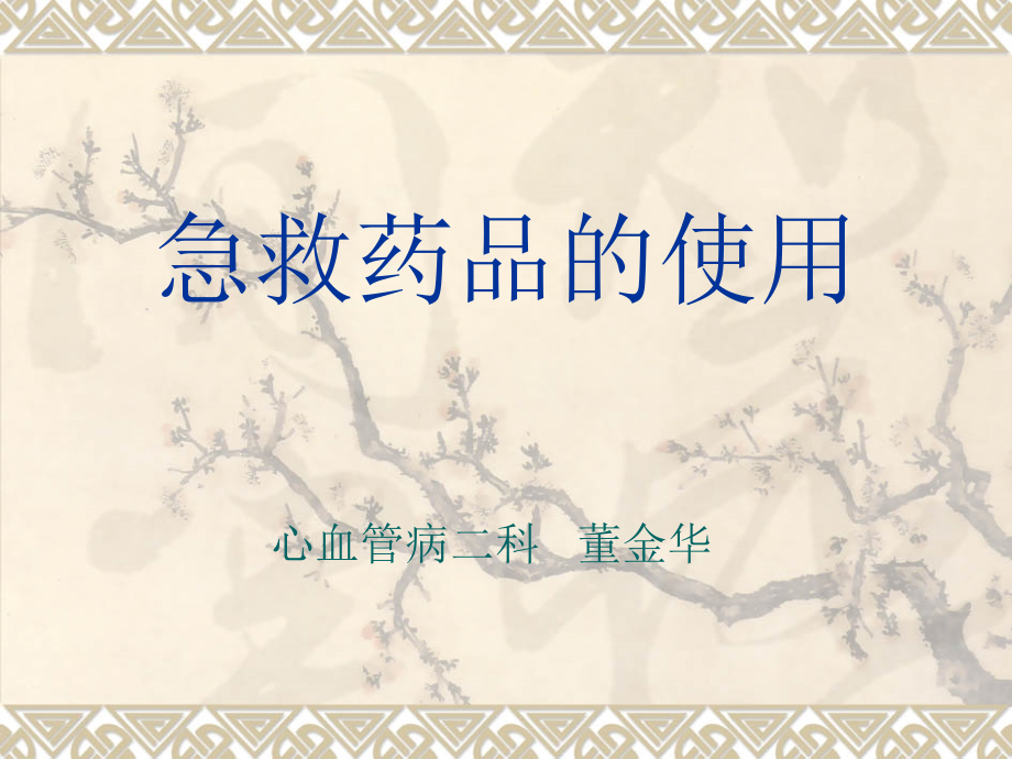 急救药品的使用.ppt_第1页