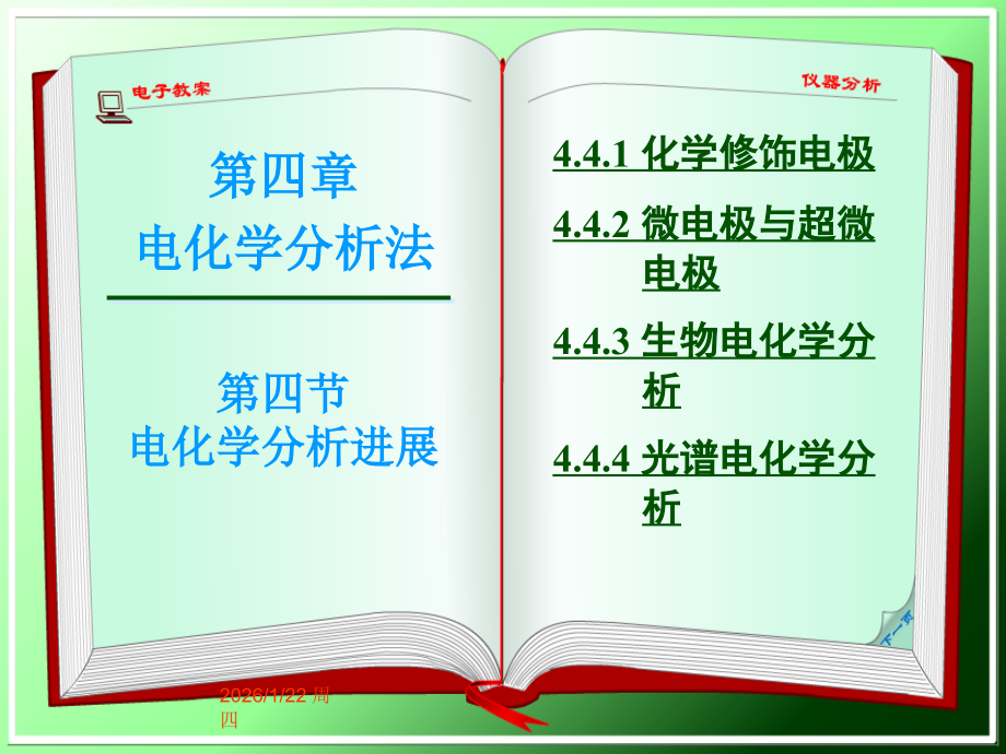 分析化学4.4-电化学分析进展课件.ppt_第1页