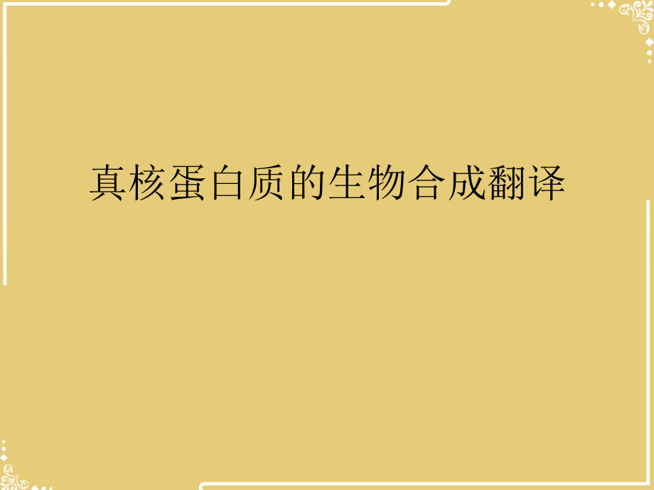 真核蛋白质的生物合成翻译.ppt_第2页