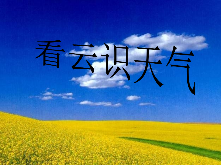 人教版初中语文七年级上册《看云识天气》课件.ppt_第1页