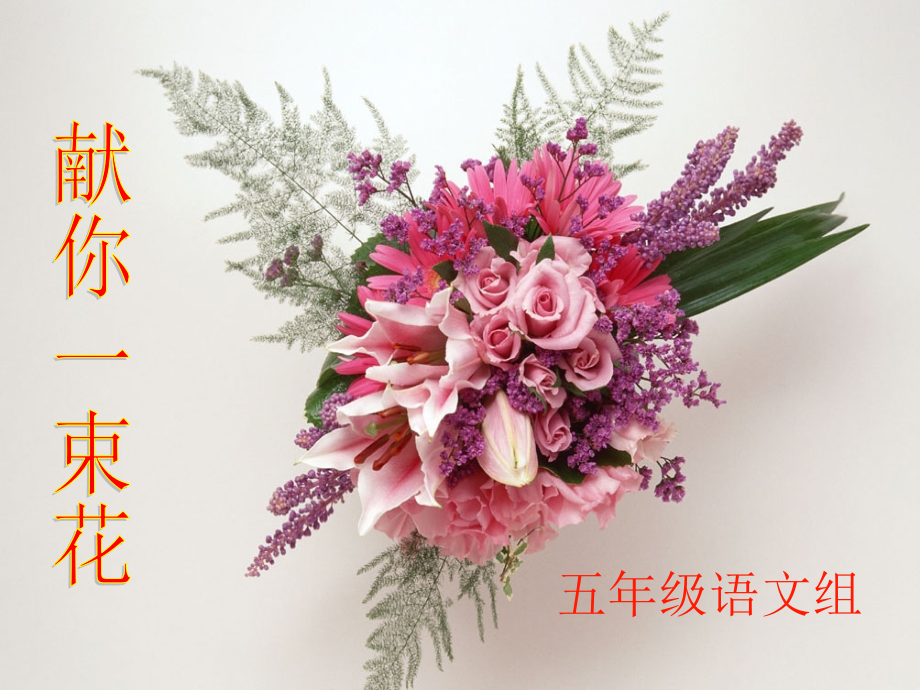 五年级语文下册《献你一束花》PPT课件之六(北师大版).ppt_第1页