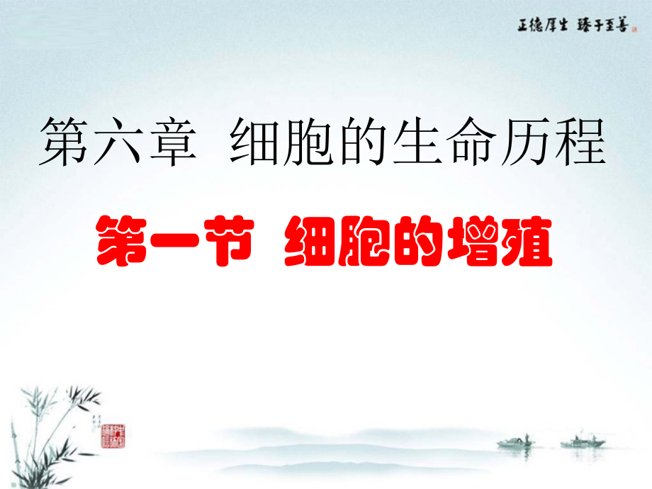 高中生物《第六章-细胞的生命历程-第1节-细胞的增殖》课件-新人教版必修1.ppt_第1页