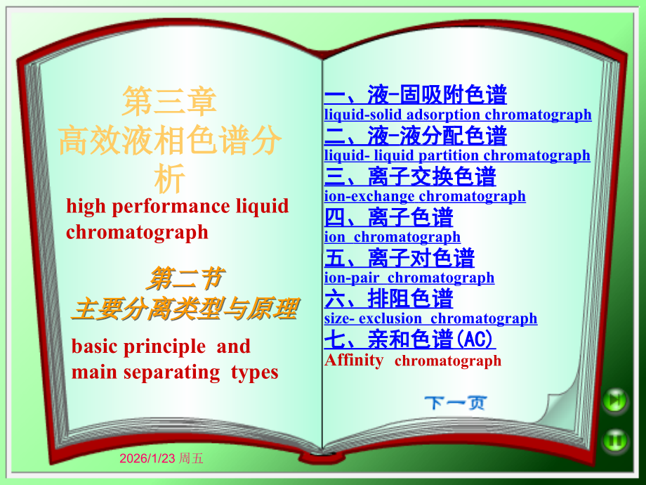 高效液相色谱分析—主要分离类型与原理_9页.ppt_第1页