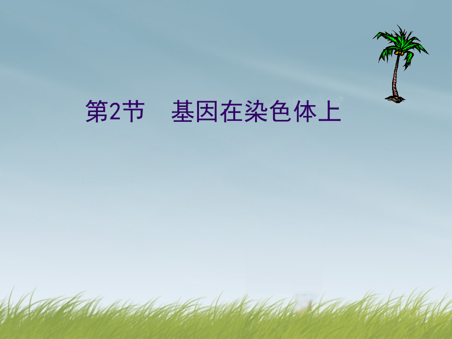 河北省邯郸市临漳县第一中学高中生物《22-基因在染色体上》课件--新人教版必修2.ppt_第1页