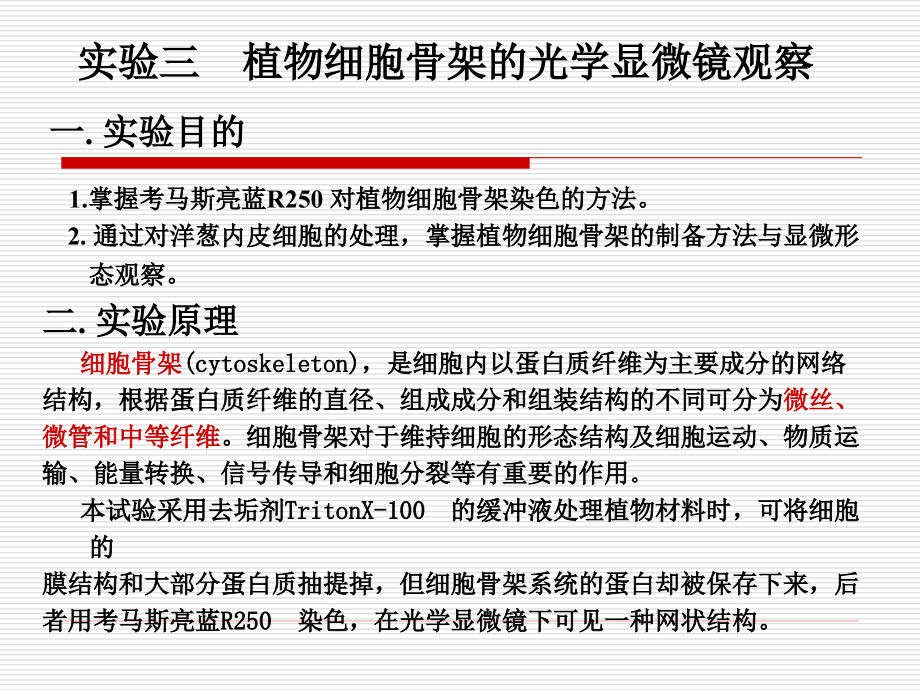 三、植物细胞骨架的光学显微镜观察.ppt_第2页
