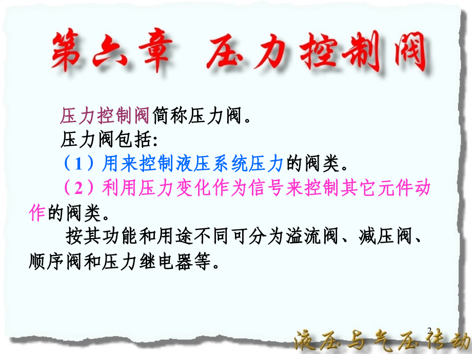 液压-第06章压力控制阀.ppt_第2页