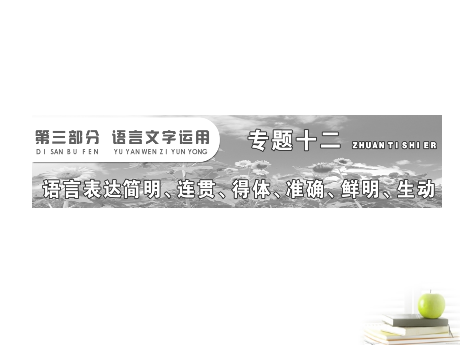 高考语文二轮复习-第三部分专题十二第一讲简明、连贯、得体(含修改病句)课件-新人教版.ppt_第2页