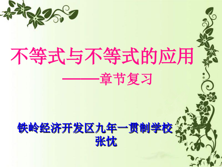 不等式与不等式的应用章节复习.ppt.ppt_第2页