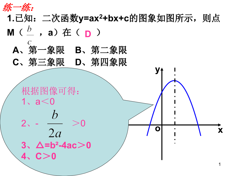 函数图象与系数的关系.ppt_第1页