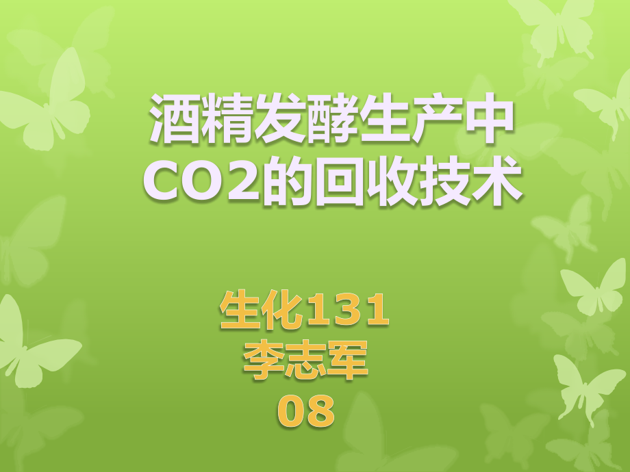 酒精发酵生产中CO2的回收技术.pptx_第1页