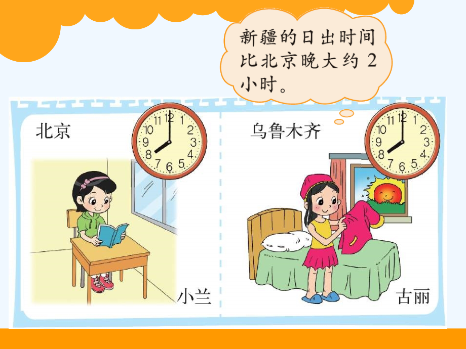 小学数学北师大三年级北师大版数学三年级上册时间表.ppt_第2页