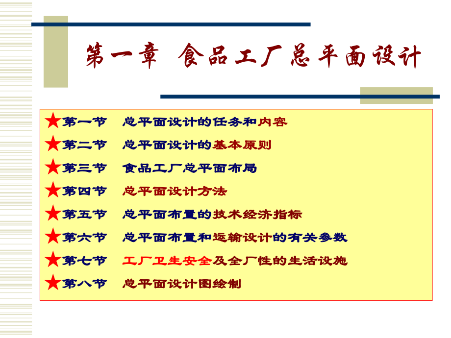 第一章 食品工厂总平面设计.ppt_第1页