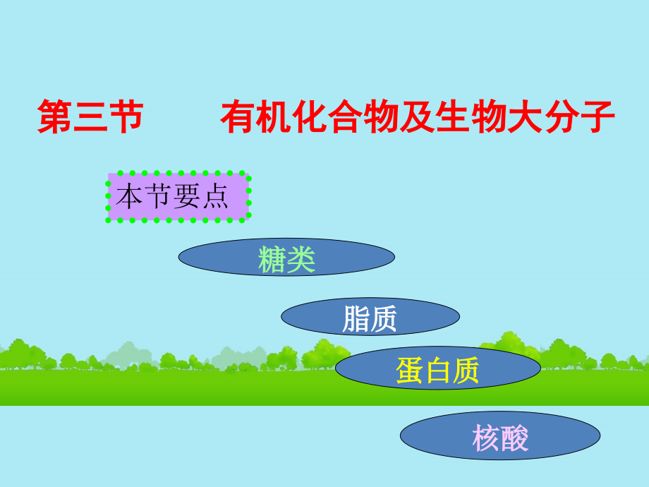 高中生物《有机化合物与生物大分子》课件9-浙科版必修1.ppt_第1页