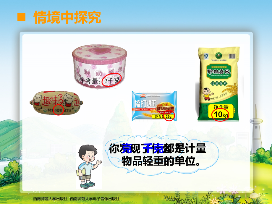 三年级数学上册第一单元克、千克、吨的认识第一课时课件.ppt_第2页
