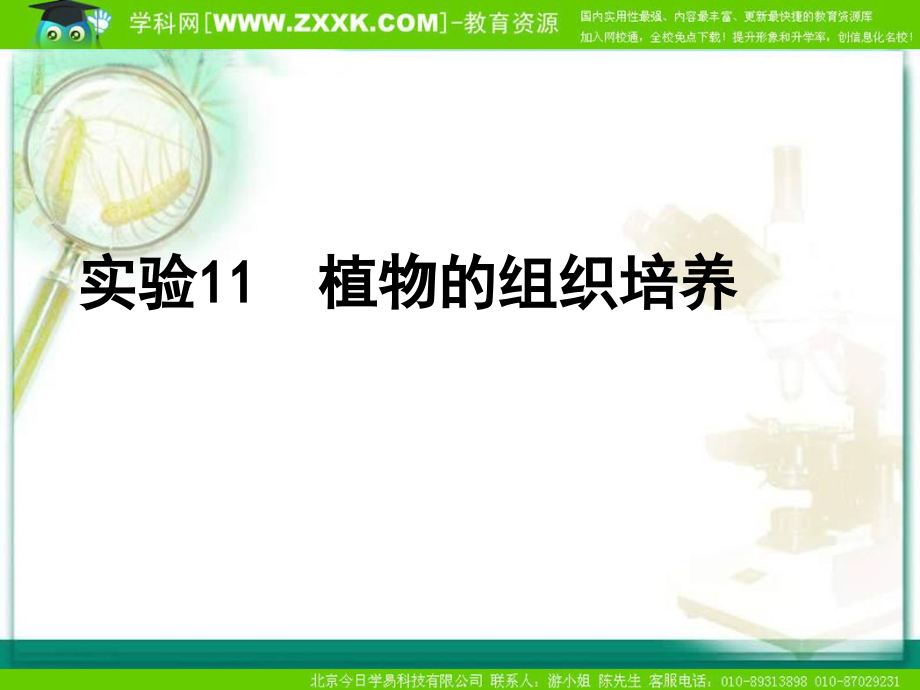 高中生物：-411-植物的组织培养(课件)浙科版选修1.ppt_第1页