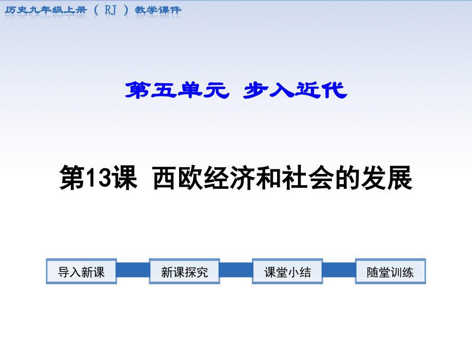 第13课西欧经济和社会的发展.ppt_第1页