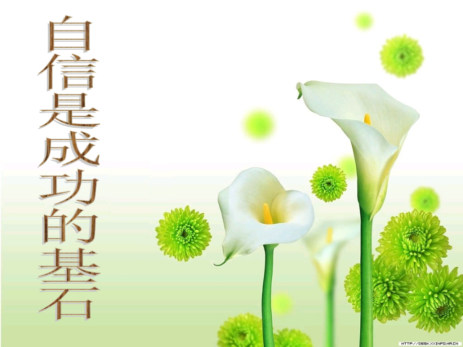 [中学联盟]甘肃省永靖县刘家峡中学九年级政治复习课件：自信是成功的基石.ppt_第1页