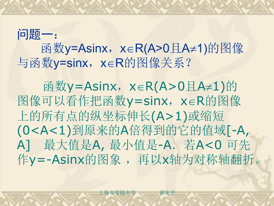 高一数学：6.3《y=Asin(ωx+φ)的图象变换》课件(2)(沪教版下).ppt_第2页
